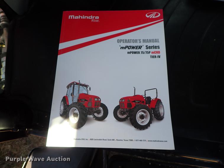 image for item DF1102 Mahindra mPower 75P MFWD tractor