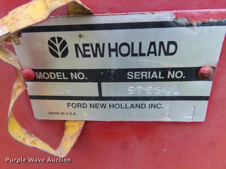 image for item DF7795 1994 New Holland 116 windrower