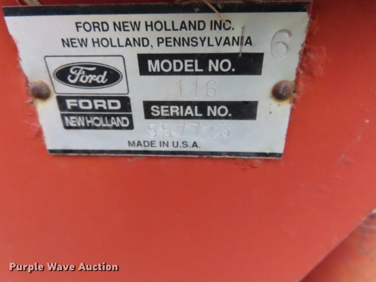 image for item DF7796 1992 New Holland 116 windrower
