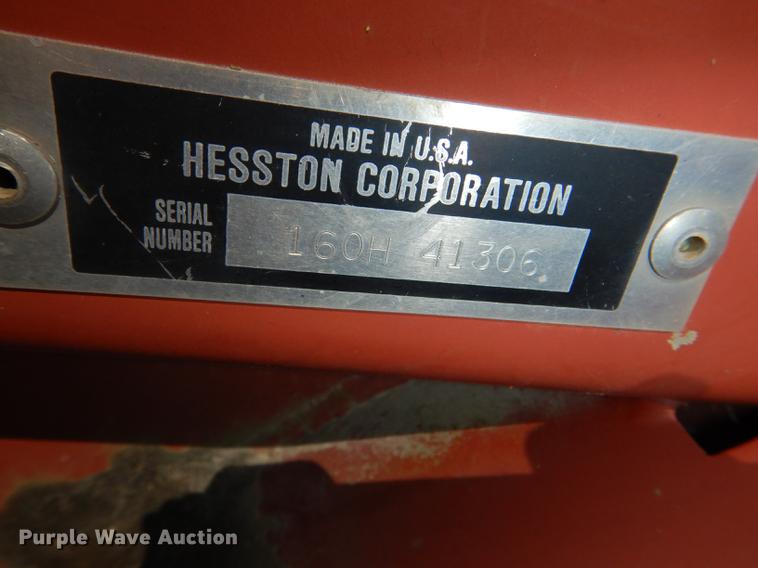 image for item DG1003 1995 Hesston 1160 Hydroswing windrower
