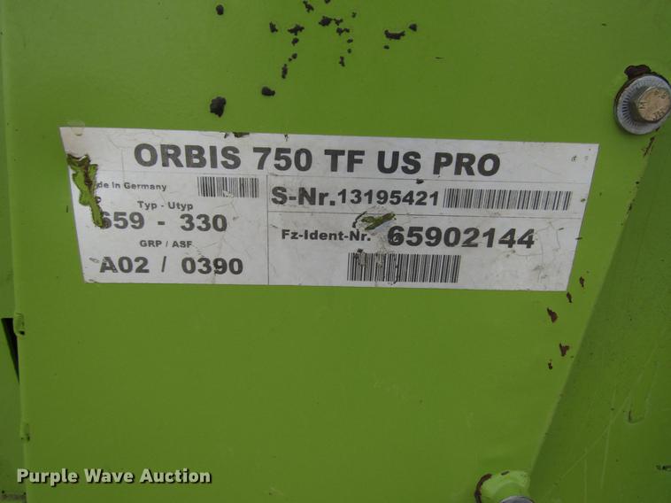image for item FJ9651 2013 Claas Orbis 750 rotary forage head