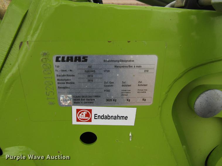 image for item FJ9652 2016 Claas Orbis 750 rotary forage head