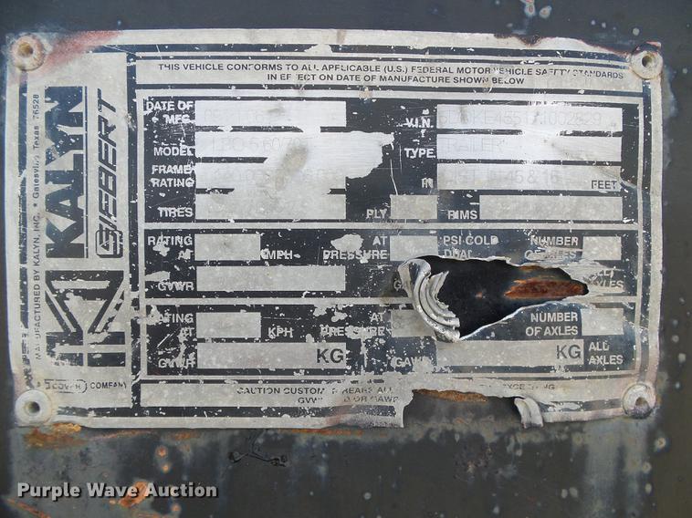 image for item DC5237 2007 Kalyn LB0-5-60/70 flatbed trailer