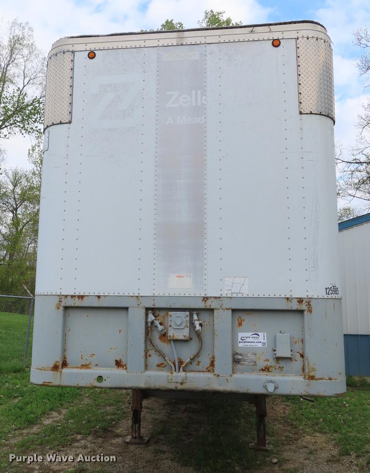 image for item DE3415 1989 Fruehauf FBB9-FL1-28 dry van trailer