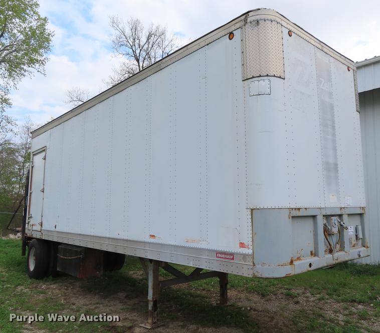 image for item DE3415 1989 Fruehauf FBB9-FL1-28 dry van trailer