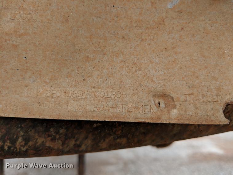 image for item DG3414 1997 Fruehauf PBA-NF2-45N flatbed trailer