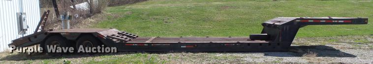 image for item EM9152 1981 Landoll lowboy equipment trailer