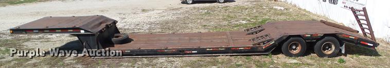 image for item EM9152 1981 Landoll lowboy equipment trailer