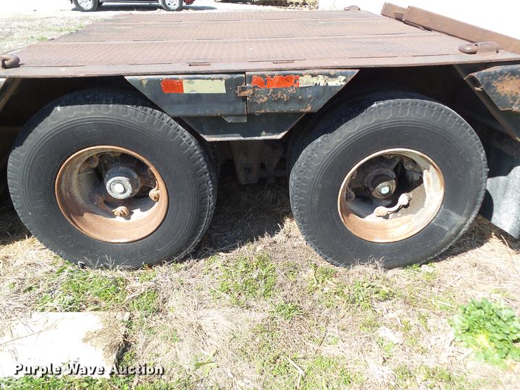 image for item EM9152 1981 Landoll lowboy equipment trailer