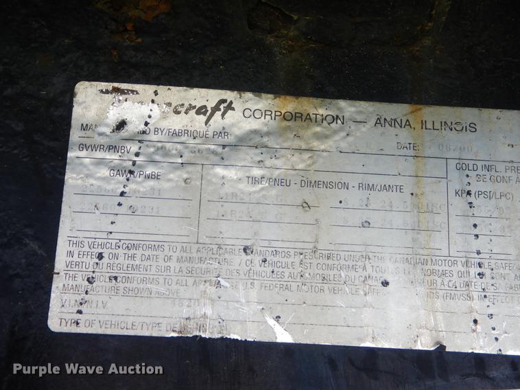 image for item FH9298 2001 Transcraft Super Beam flatbed trailer