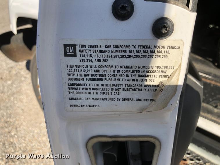 image for item DF1034 2005 Chevrolet C4500 dump truck