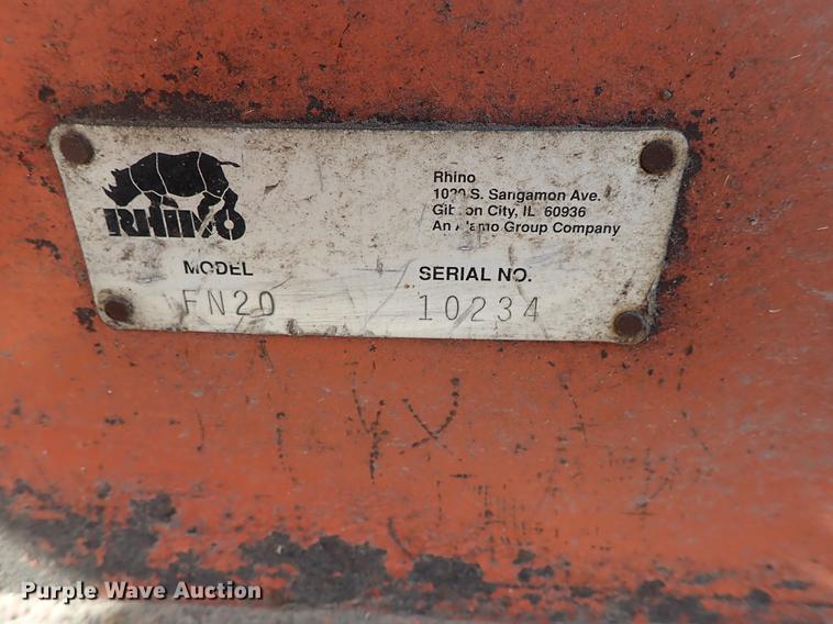 image for item DF1036 2008 Rhino FN20 Nitro batwing rotary mower