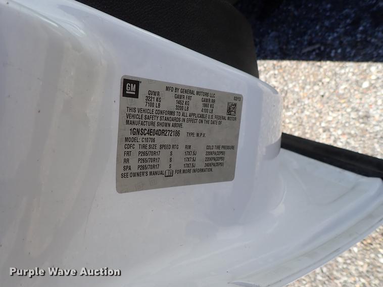 image for item DF1042 2013 Chevrolet Tahoe SUV