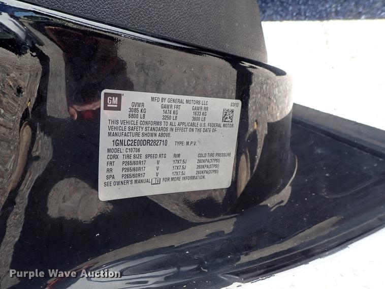 image for item DF1044 2013 Chevrolet Tahoe Police SUV