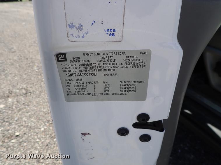 image for item DF1051 2008 Chevrolet TrailBlazer LS SUV