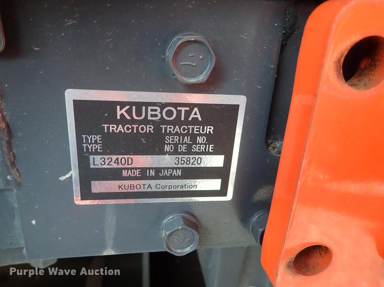 image for item DF1062 2008 Kubota L3240 HFWD tractor