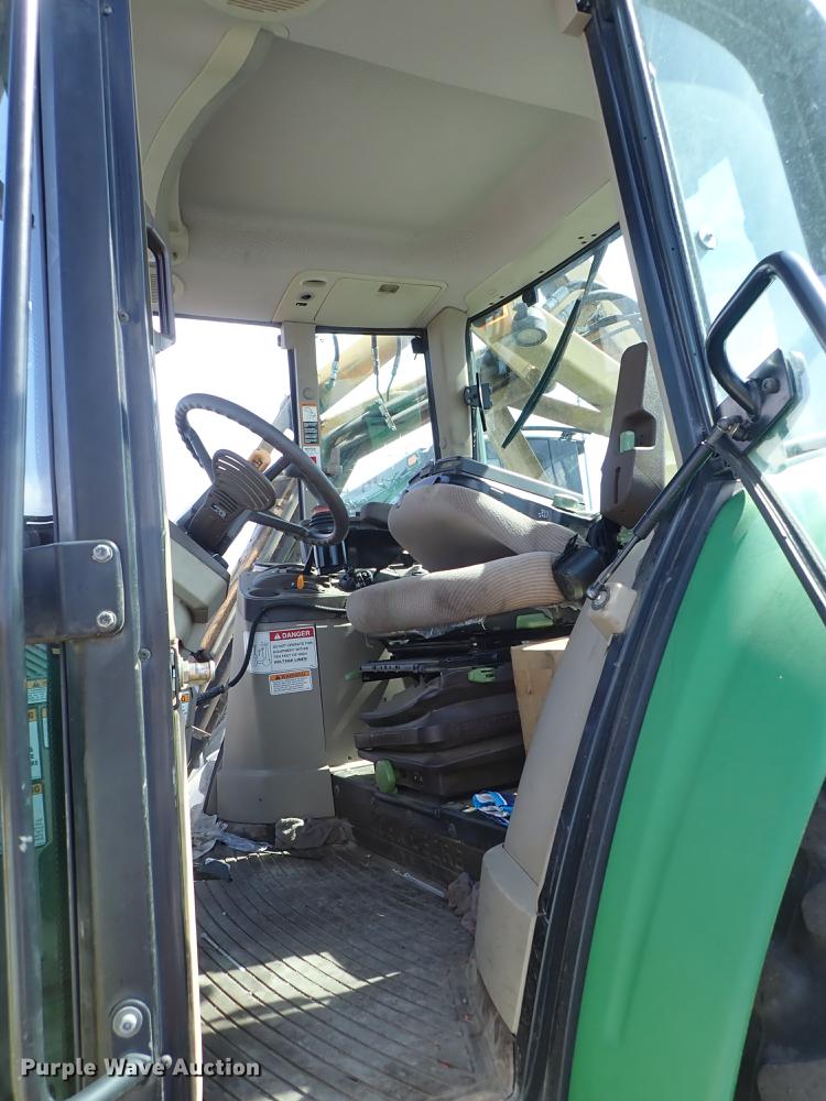 image for item DF1072 2007 John Deere 7220 MFWD tractor with side boom mower