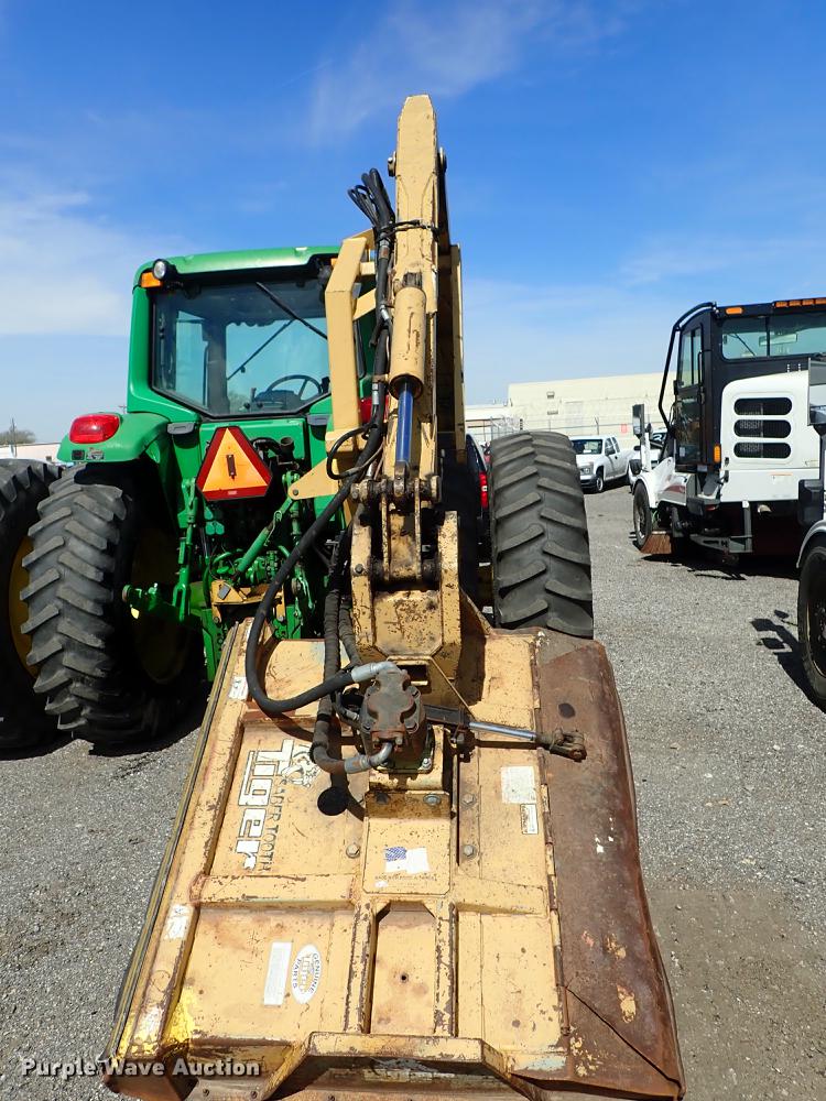 image for item DF1072 2007 John Deere 7220 MFWD tractor with side boom mower