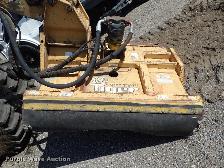 image for item DF1072 2007 John Deere 7220 MFWD tractor with side boom mower