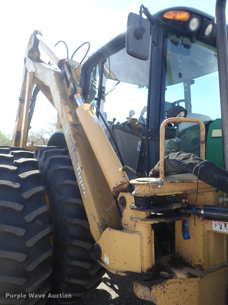 image for item DF1072 2007 John Deere 7220 MFWD tractor with side boom mower