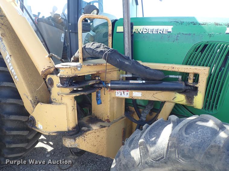 image for item DF1072 2007 John Deere 7220 MFWD tractor with side boom mower