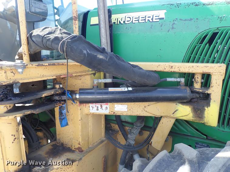 image for item DF1072 2007 John Deere 7220 MFWD tractor with side boom mower