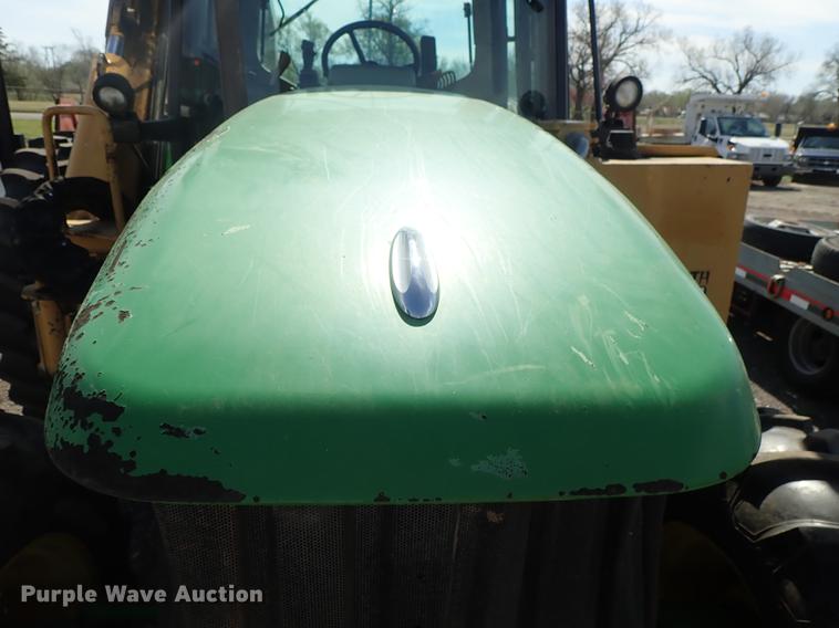 image for item DF1072 2007 John Deere 7220 MFWD tractor with side boom mower