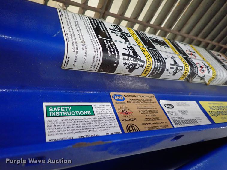 image for item DQ9623 Rotary A10IN660 two post automotive lift