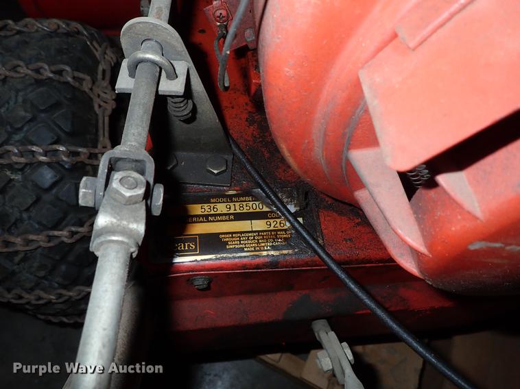 image for item FN9901 Craftsman Drift Breaker snow blower