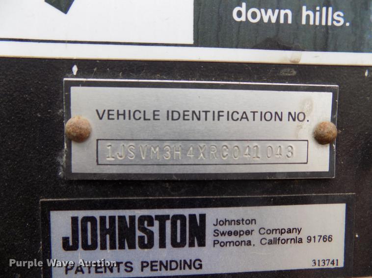 image for item DB9741 1994 Johnson V3000SP street sweeper