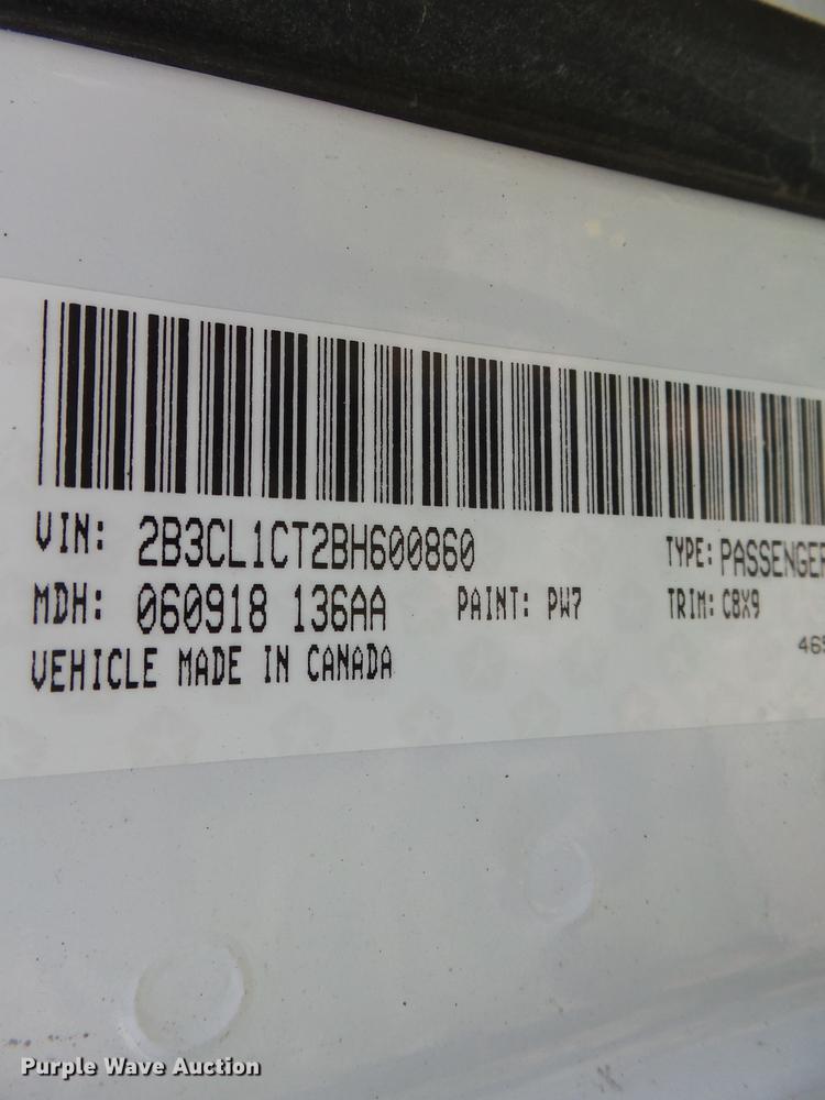 image for item DD2295 2011 Dodge Charger Police