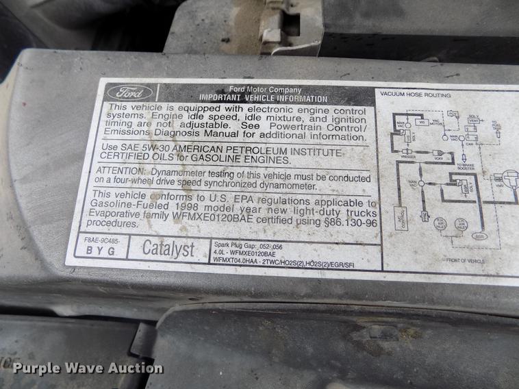 image for item DE1206 1998 Ford Explorer SUV