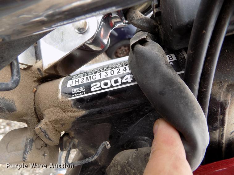 image for item DE1207 2004 Honda Rebel CMX250C motorcycle