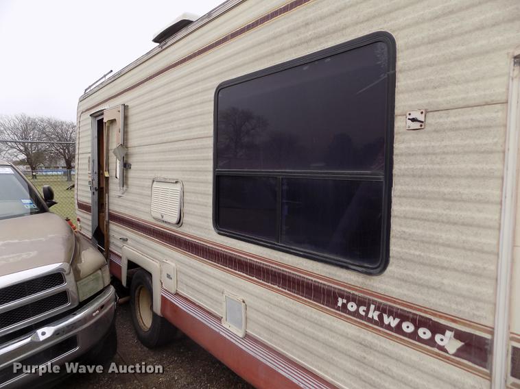 image for item DE1223 1986 Ford Econoline E350 Rockwood RV