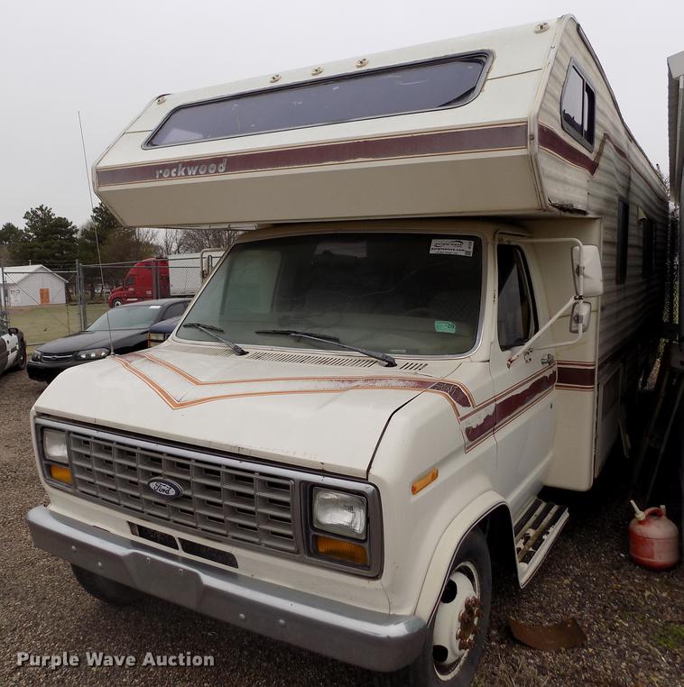 image for item DE1223 1986 Ford Econoline E350 Rockwood RV