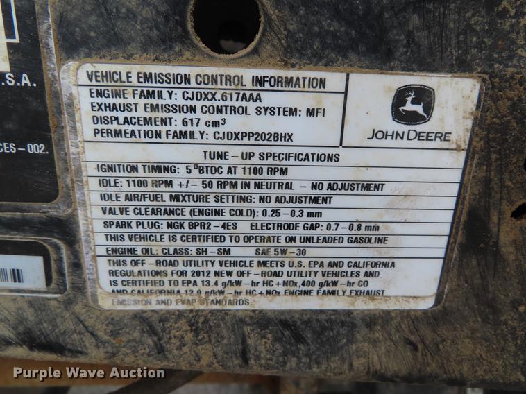 image for item DE3423 2012 John Deere 625i Gator utility vehicle