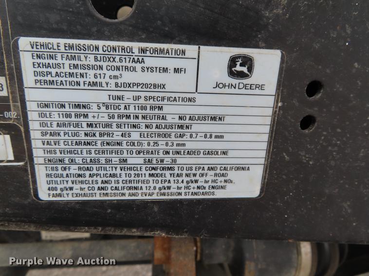 image for item DE3424 2011 John Deere 625i Gator utility vehicle