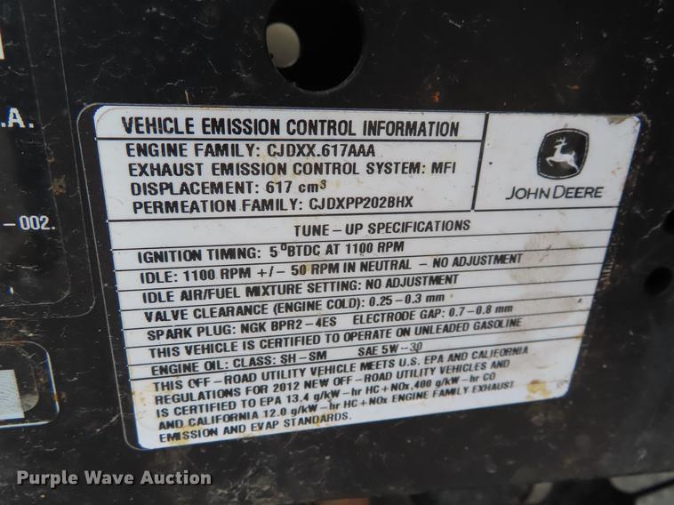 image for item DE3425 2012 John Deere 625i Gator utility vehicle