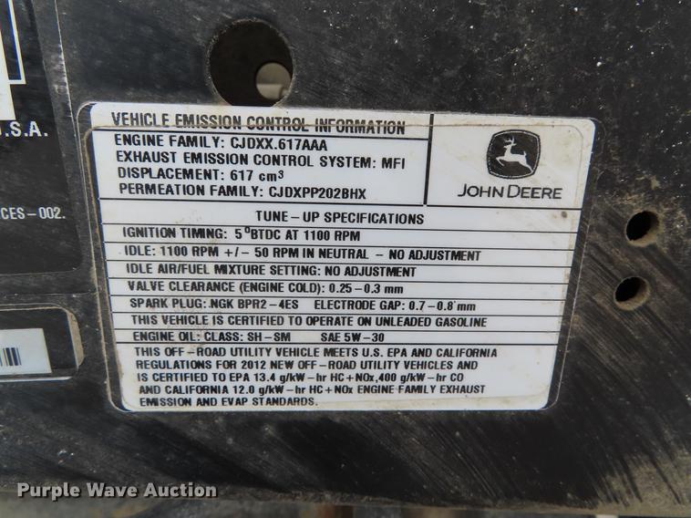 image for item DE3426 2012 John Deere 625i Gator utility vehicle