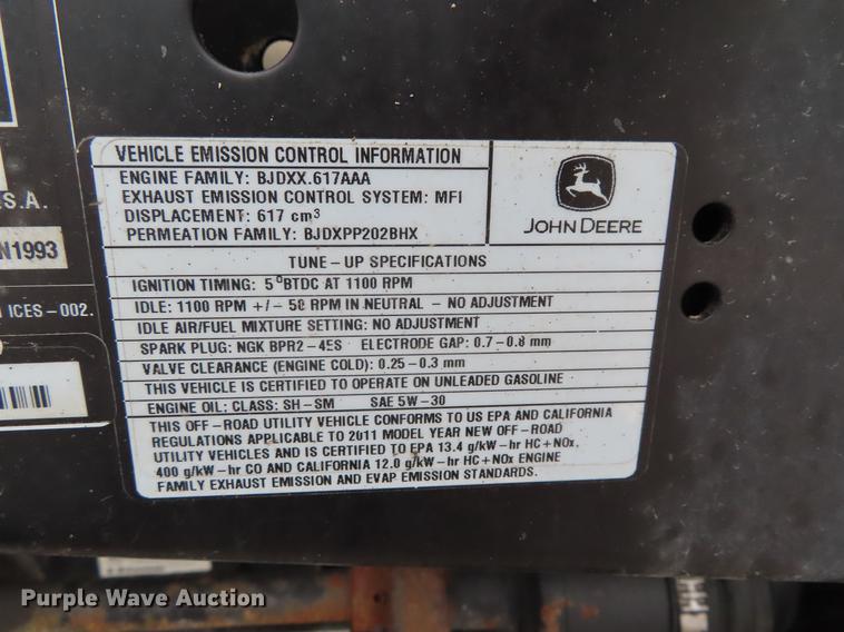 image for item DE3431 2011 John Deere 625i Gator utility vehicle