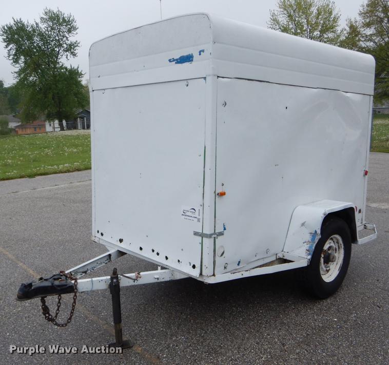 image for item DE8338 1974 Shop built enclosed cargo trailer