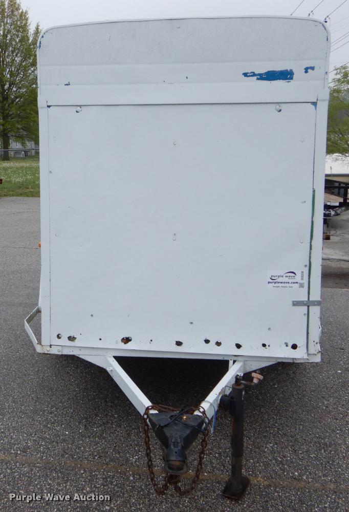 image for item DE8338 1974 Shop built enclosed cargo trailer