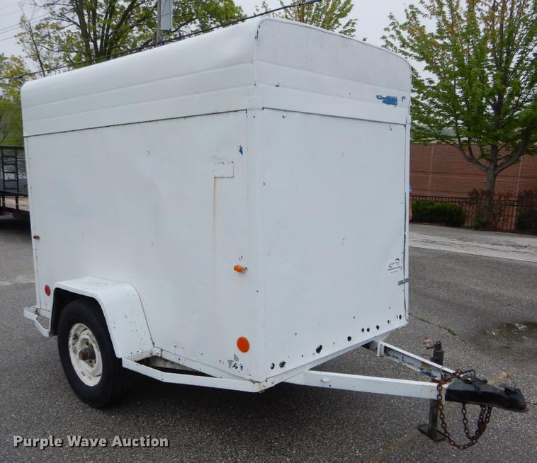image for item DE8338 1974 Shop built enclosed cargo trailer