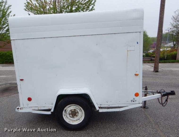 image for item DE8338 1974 Shop built enclosed cargo trailer