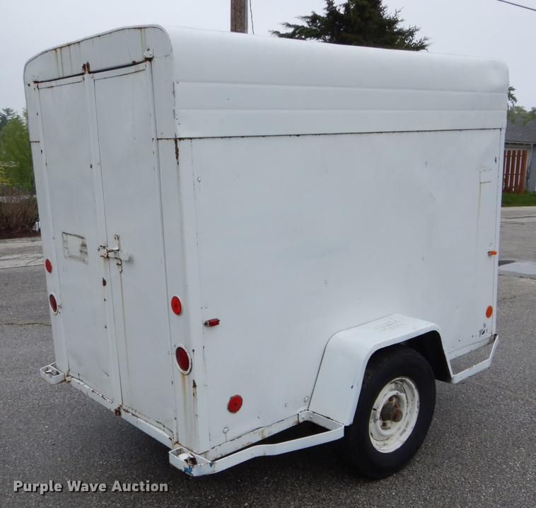 image for item DE8338 1974 Shop built enclosed cargo trailer