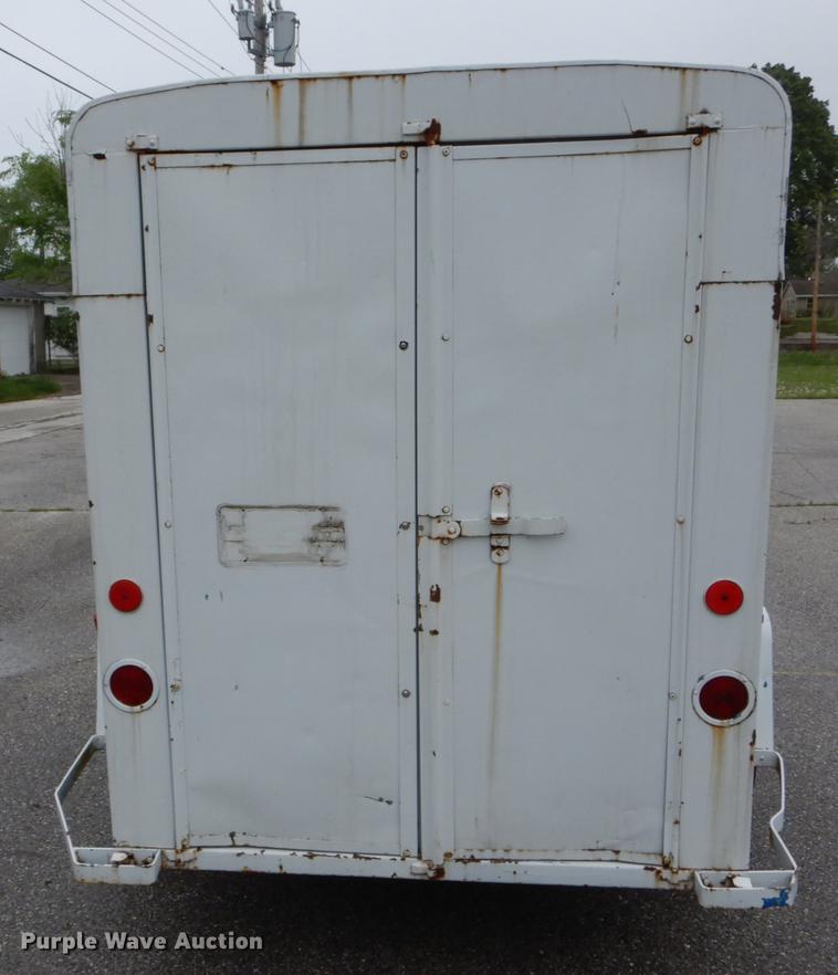 image for item DE8338 1974 Shop built enclosed cargo trailer