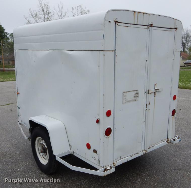 image for item DE8338 1974 Shop built enclosed cargo trailer