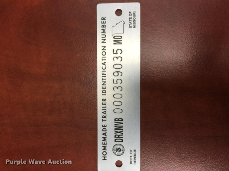 image for item DE8338 1974 Shop built enclosed cargo trailer