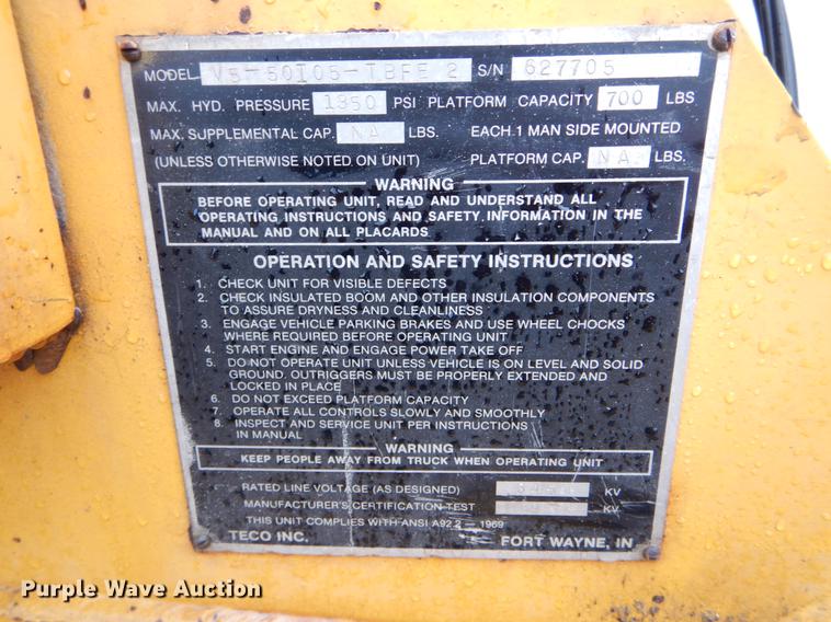 image for item DE8345 1977 Ford F600 bucket truck