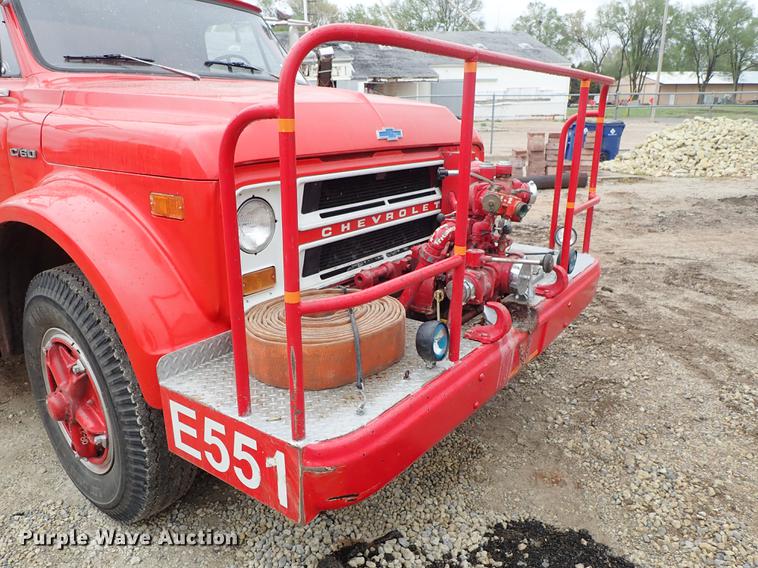 image for item DF1137 1970 Chevrolet C60 fire truck